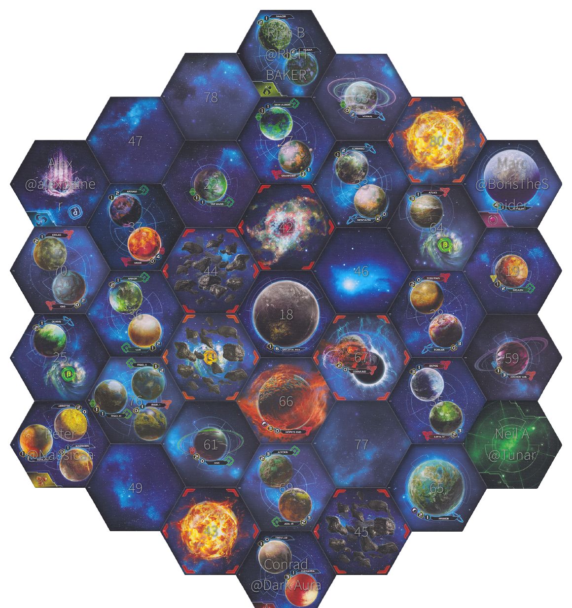The drafted galaxy for Bronze Buddies